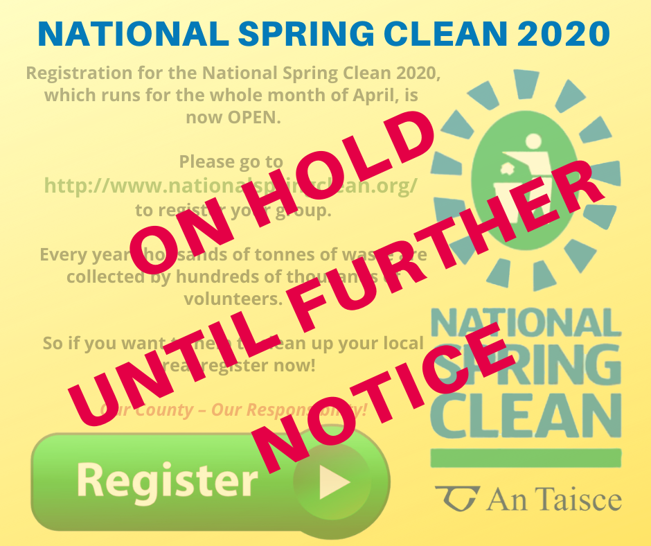 National Spring Clean activities are suspended 